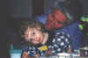 Claire and Grandma in the kitchen, 5/99