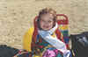 Claire at the beach, 6/99