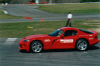 Andy driving the Viper on the autocross (4/02)